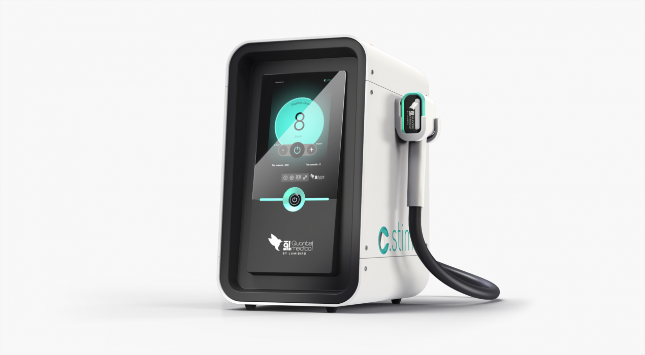 Machine C-STIM (Quantel Medical) utilisée au Pôle Ophtalmo de Melun pour le traitement IPL de la sécheresse meibomienne